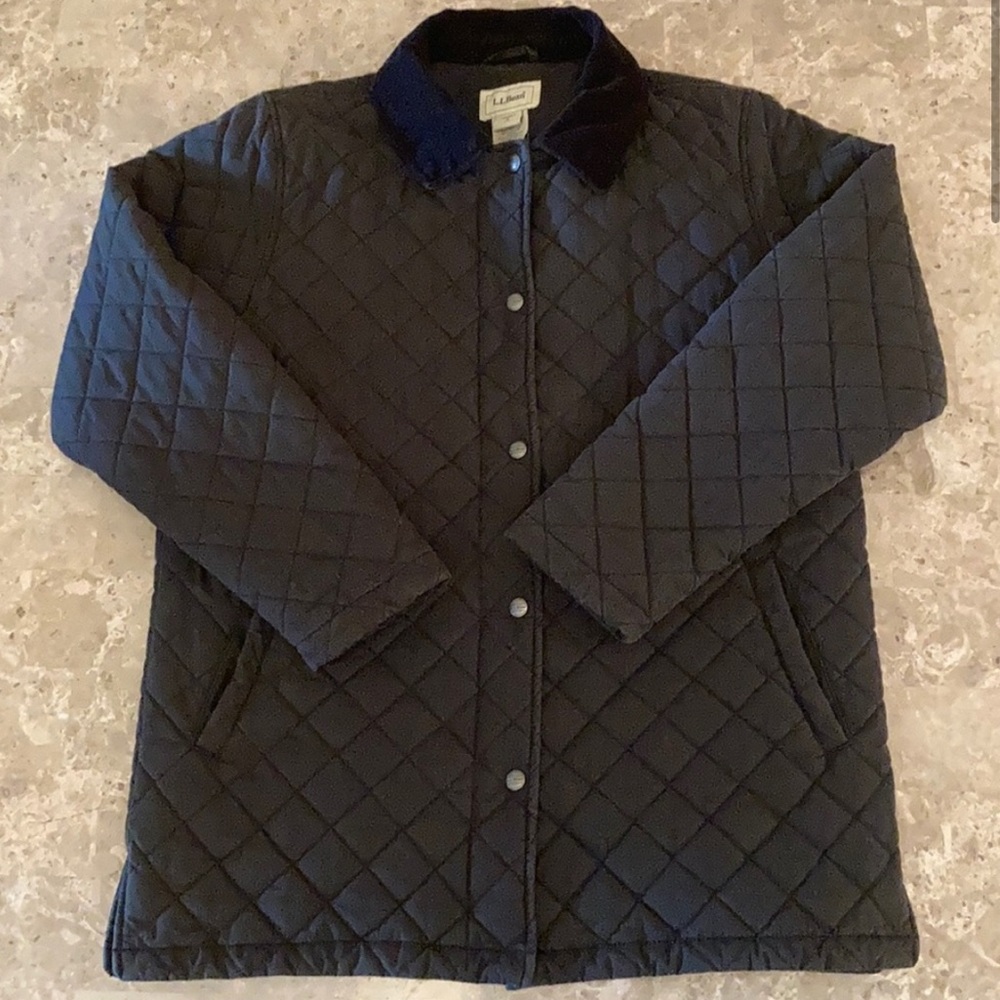 Fall Vintage Collared Quilted L.L. Bean Jacket
